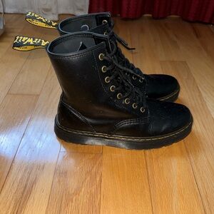 Black Smooth Leather Lace Up Dr. Martens